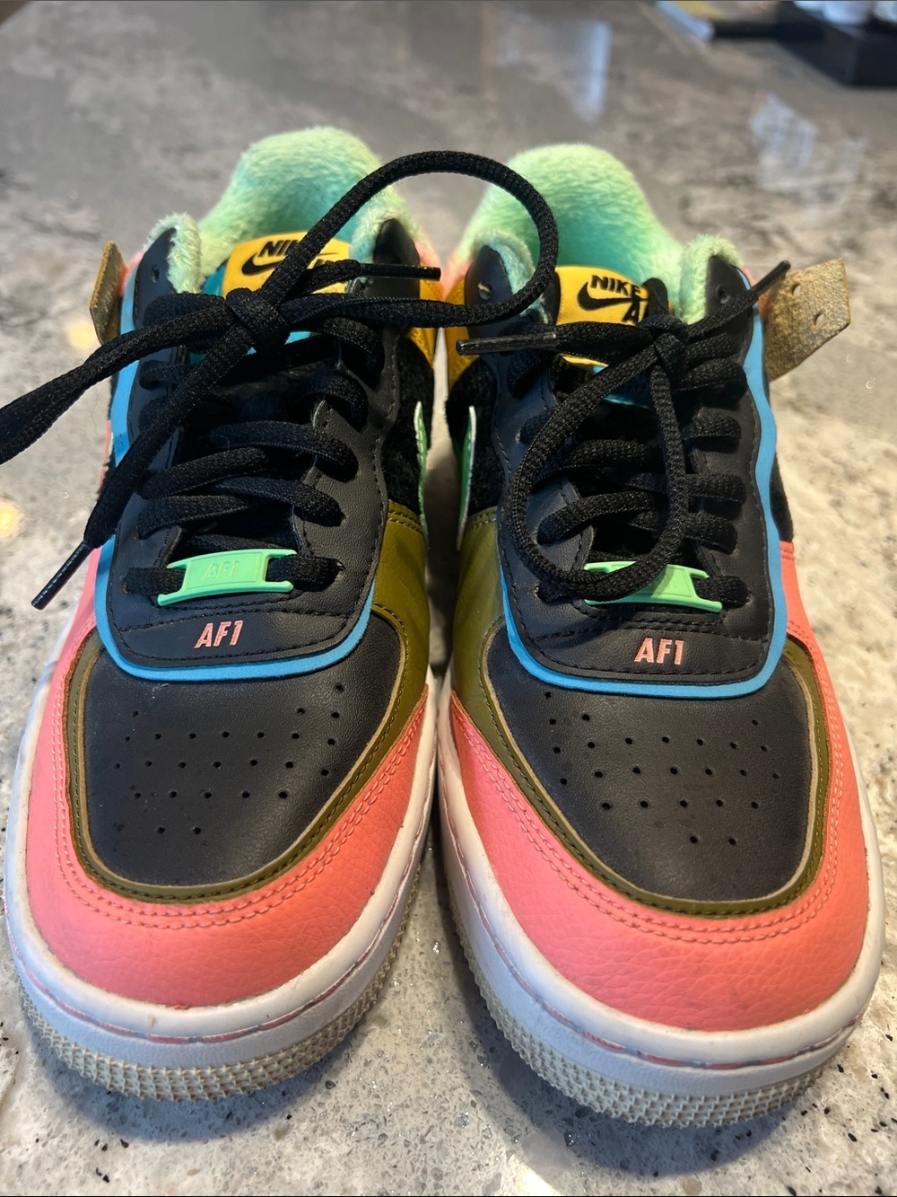 NEW Nike Air Force 1 Shadow SE Solar Flare Atomic Pink Women's Size 7 - Picture 3 of 10